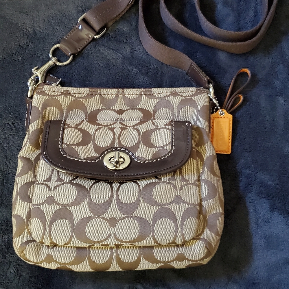 Coach Monogram Crossbody Shoulder Bag